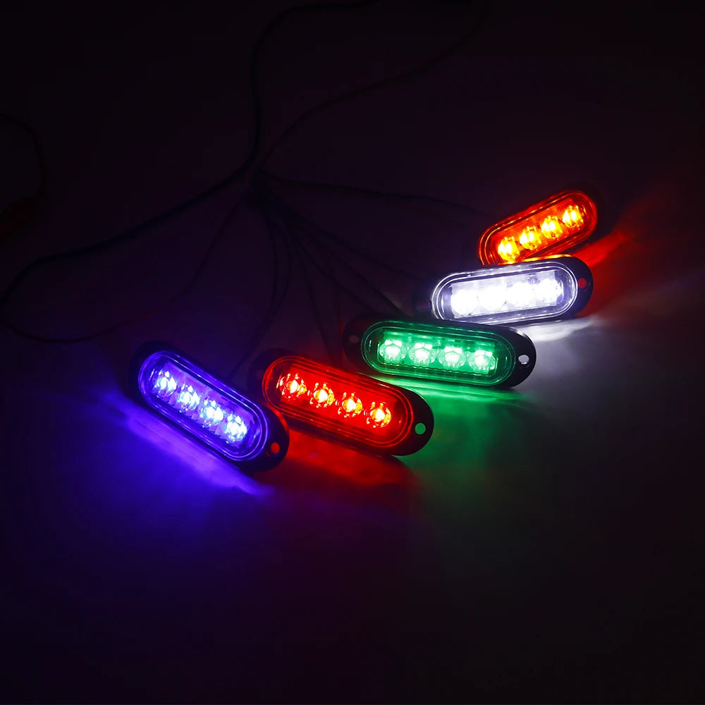 12V 24V LED Side Marker Lights Truck Trailer Van Pickup Boat Clearance Lamp Waterproof