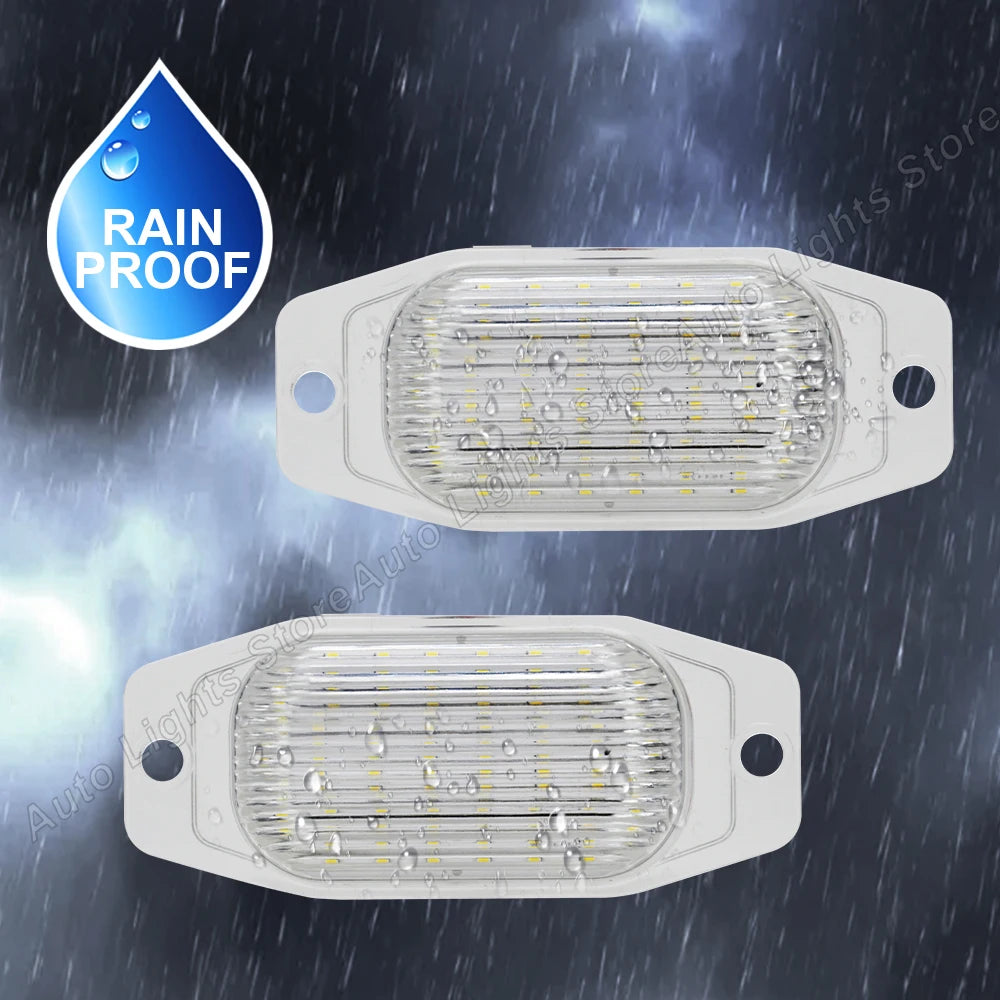 2PCS LED License Plate Lights for Toyota Land Cruiser FJ80 FJ Cruiser (XJ10, GSJ15) & Lexus LX450 1996–1998 – Super Bright Number Plate LampsCar & Automotive Accessories