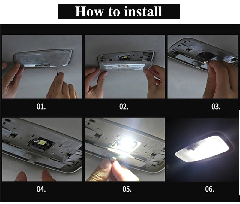 ZITWO 16PCS LED Interior Light Bulb Kit for Toyota Land Cruiser 80 Series (1990–1997) – Dome, Map, Reading Lights Upgrade