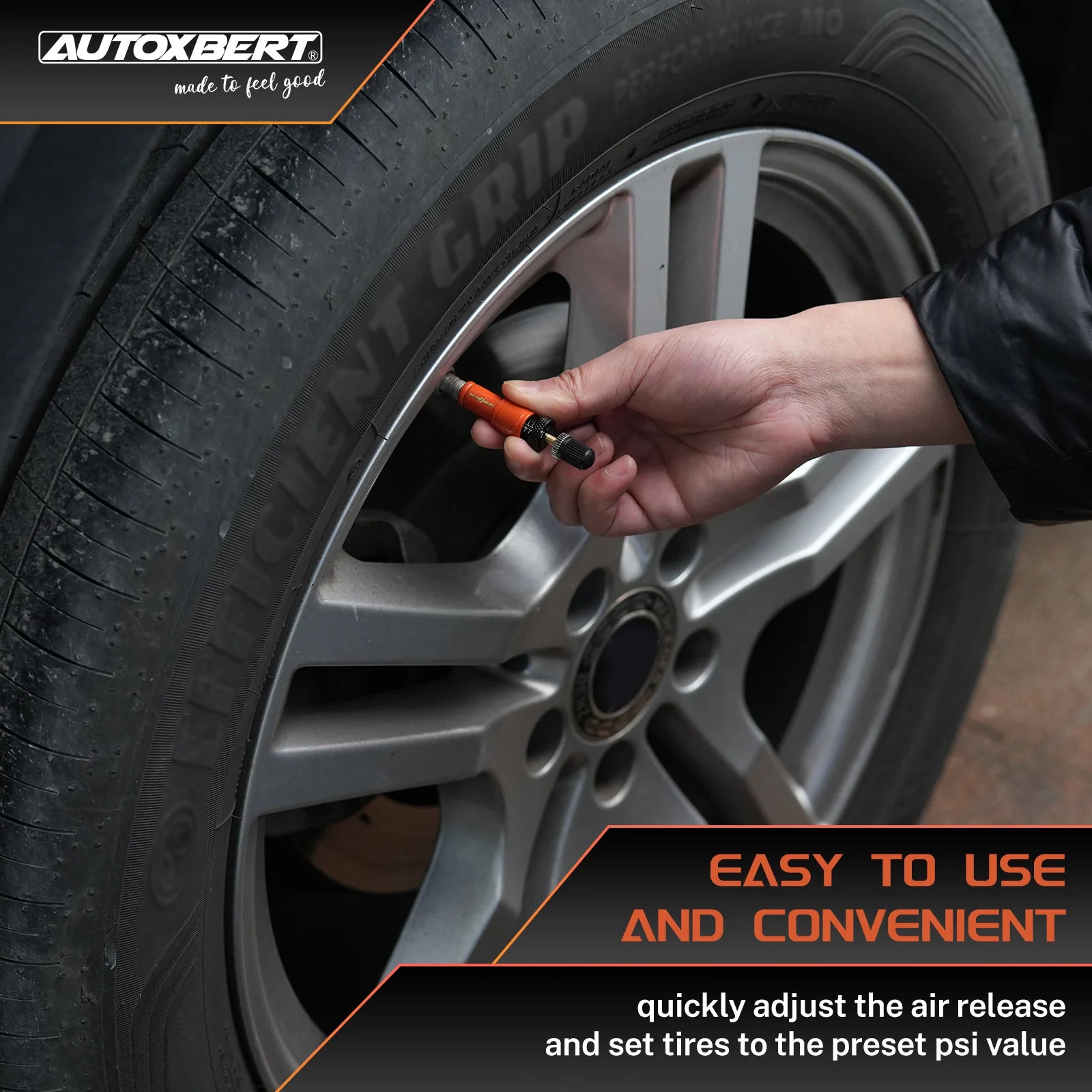 4PCS Adjustable Tyre Deflators 10-30 PSI Air Down Tool 4WD 4x4 Offroad Accessories