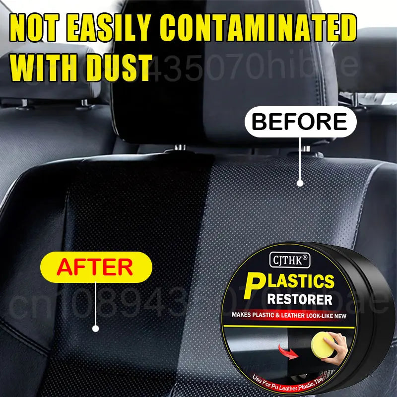 Ultimate Car Plastic & Trim Restorer – Back to Black High-Gloss Finish | Leather, Vinyl & Plastic Polish, Repair & Protection Coating