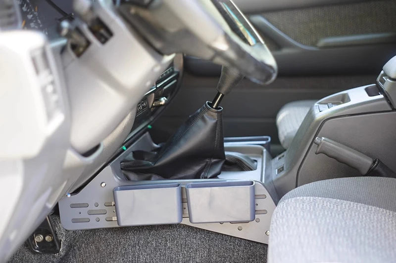 Center Console Organizer Tray for Toyota Land Cruiser LC80 – Interior Storage Box Insert, Central Console Modification Accessory