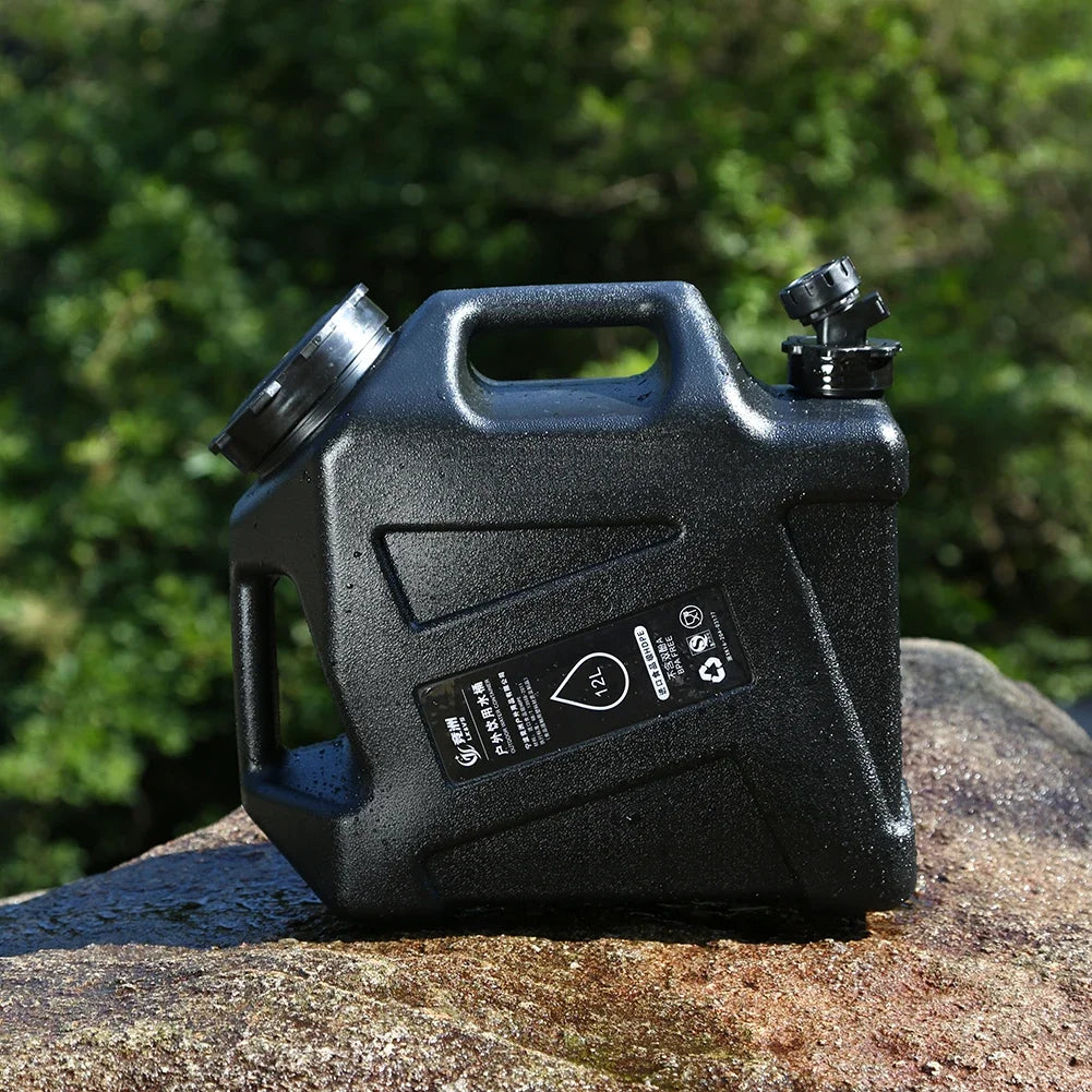 12L Portable Camping Water Container with Detachable Faucet – Large Capacity Outdoor Water Bag for Picnic & Drive