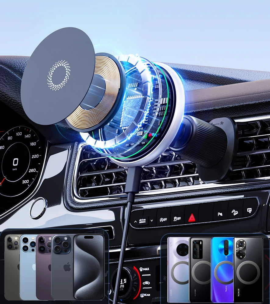 Ford Ranger T9 & Everest 2023-2024 MagSafe Wireless Charging Mount – Magnetic Car Phone Holder
