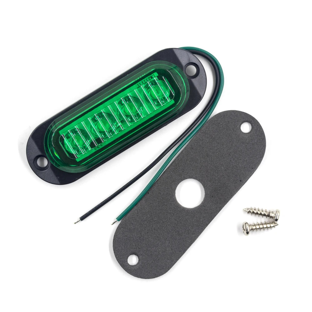 12V 24V LED Side Marker Lights Truck Trailer Van Pickup Boat Clearance Lamp Waterproof