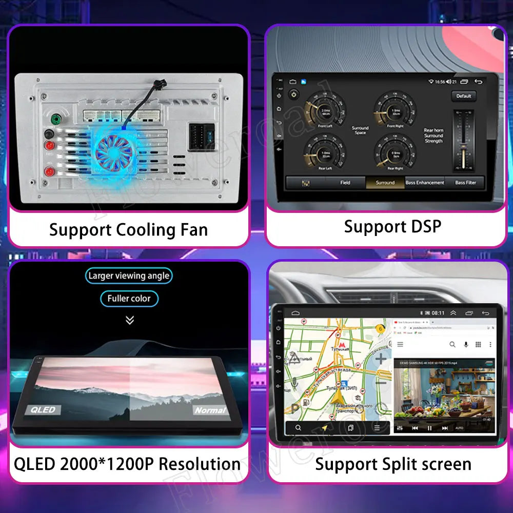 Android 15 Car Stereo GPS Multimedia Player for Toyota Hilux Revo/Vigo IMV (2016–2020) | Wireless CarPlay & Android AutoCar & Automotive Accessories