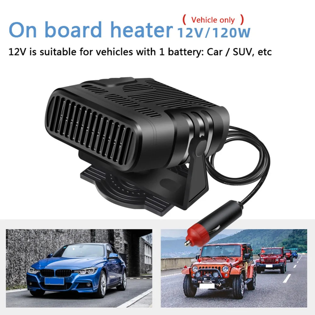 200W/150W Car Heater Fan 12V/24V – Portable Windshield Defogger & Defroster | Fast Heating Anti-Fog Demister for Winter DrivingCar & Automotive Accessories