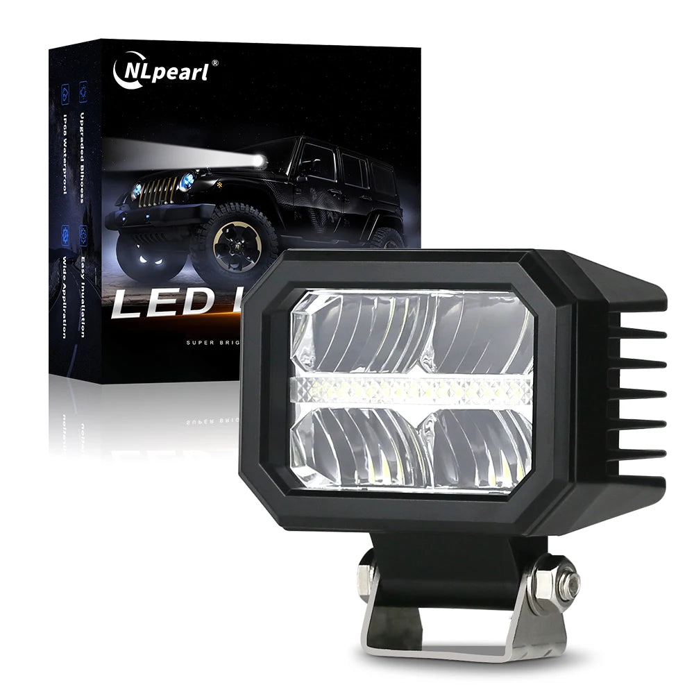 4 Inch NLpearl LED Work Light Bar Off Road Spot Beam Lamp for Car Truck ATV 4x4