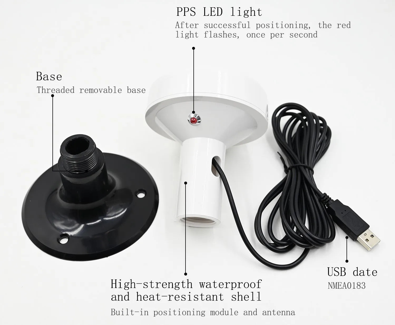 Garmin Compatible USB GPS Receiver Antenna NMEA0183 Marine Android Windows OpenCPN