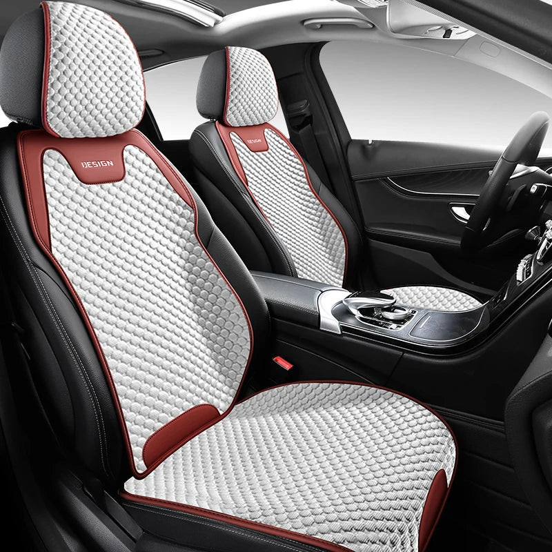 Ice Silk Car Seat Cushion – Breathable, Universal Fit, All-Season Comfort & Durability for Front Seats