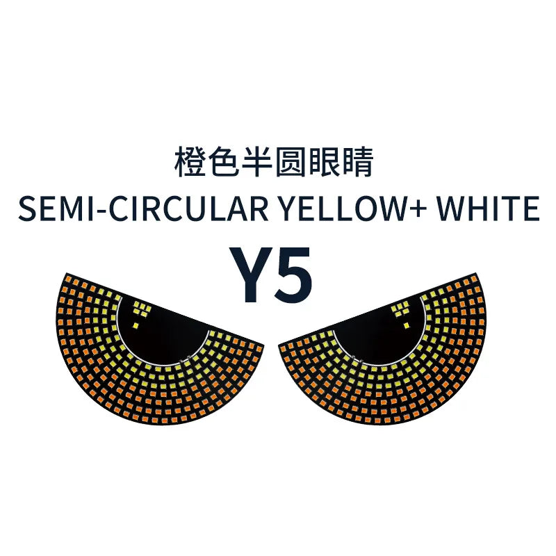 Devil’s Eyes LED Matrix Strobe Signal Lights – USB Plug-in Warning & Decoration for Car Windshields