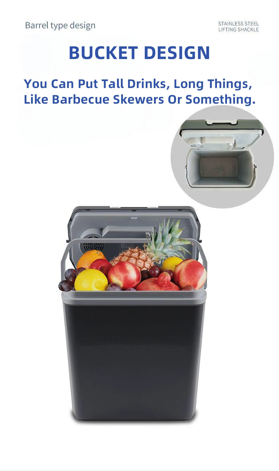 25L Car Refrigerator Cooler Warmer 12V 220V Mini Fridge for Truck RV Camping Travel