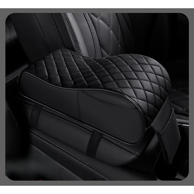 Universal Memory Foam Car Armrest Cushion – Elevated Center Console Pad with Ergonomic Support & Non-Slip Design