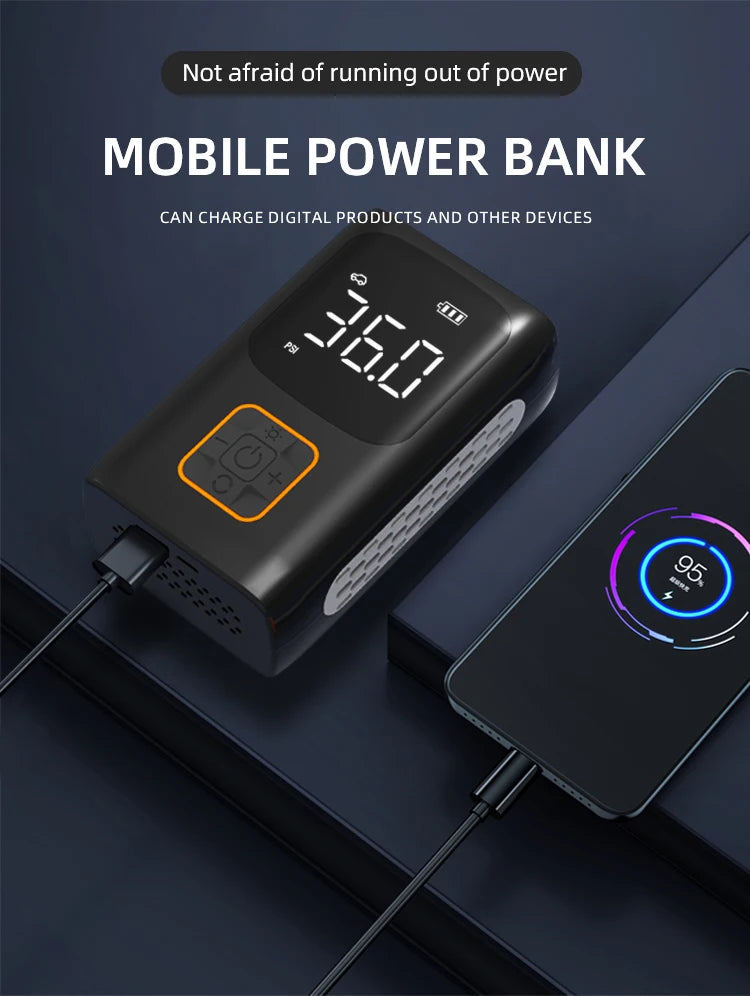 Xiaomi Smart Digital Tire Inflator Mini Air Pump Portable Compressor for Car & Bike