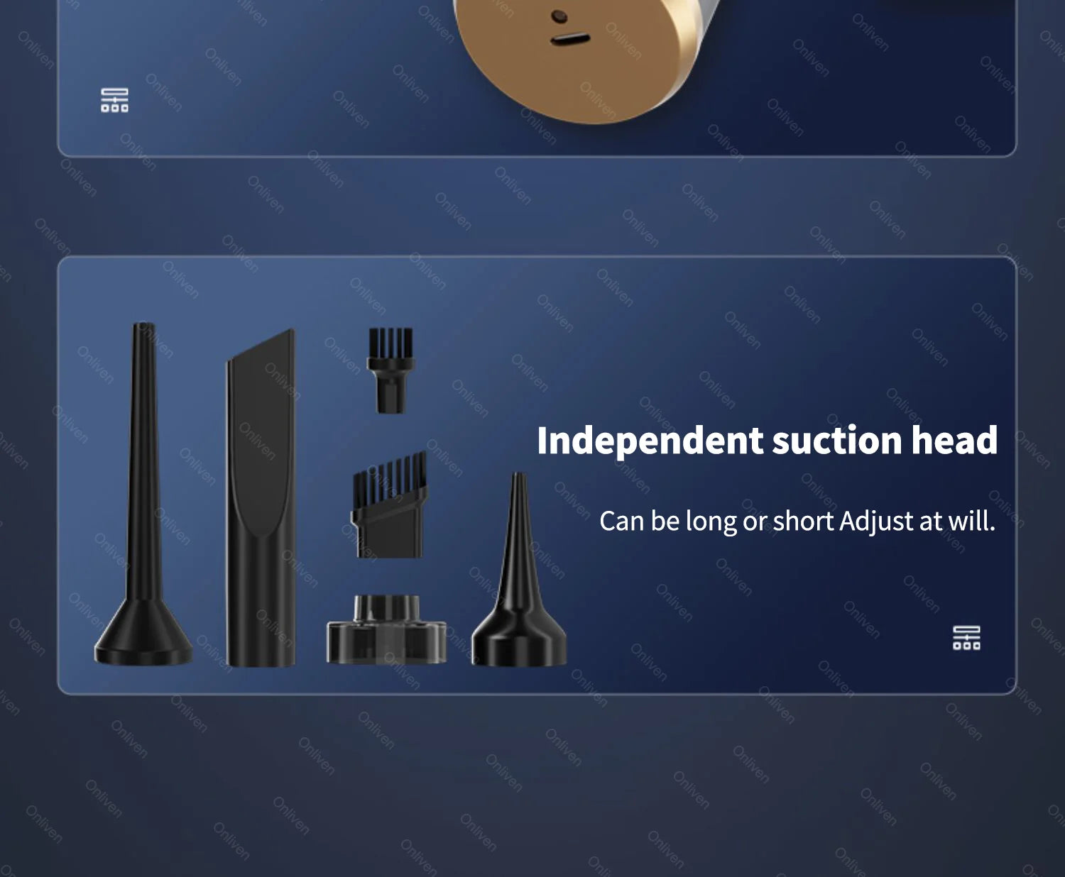 SZUK 98000PA Car Vacuum Cleaner Cordless Handheld Strong Suction Mini Portable Wireless