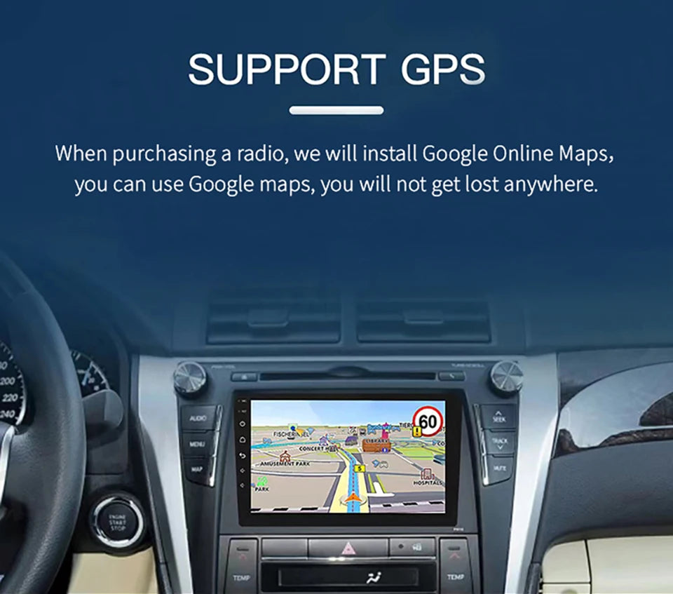 Android 13 2Din Car Stereo for Toyota Fortuner Hilux Revo Vigo 2007–2015 – GPS Navigation, CarPlay, Multimedia Video Player