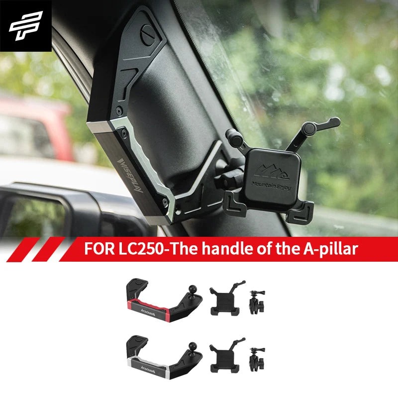 Toyota Land Cruiser Prado 250 LC250 2024+ A-Pillar Handle Phone Holder Camera Mount