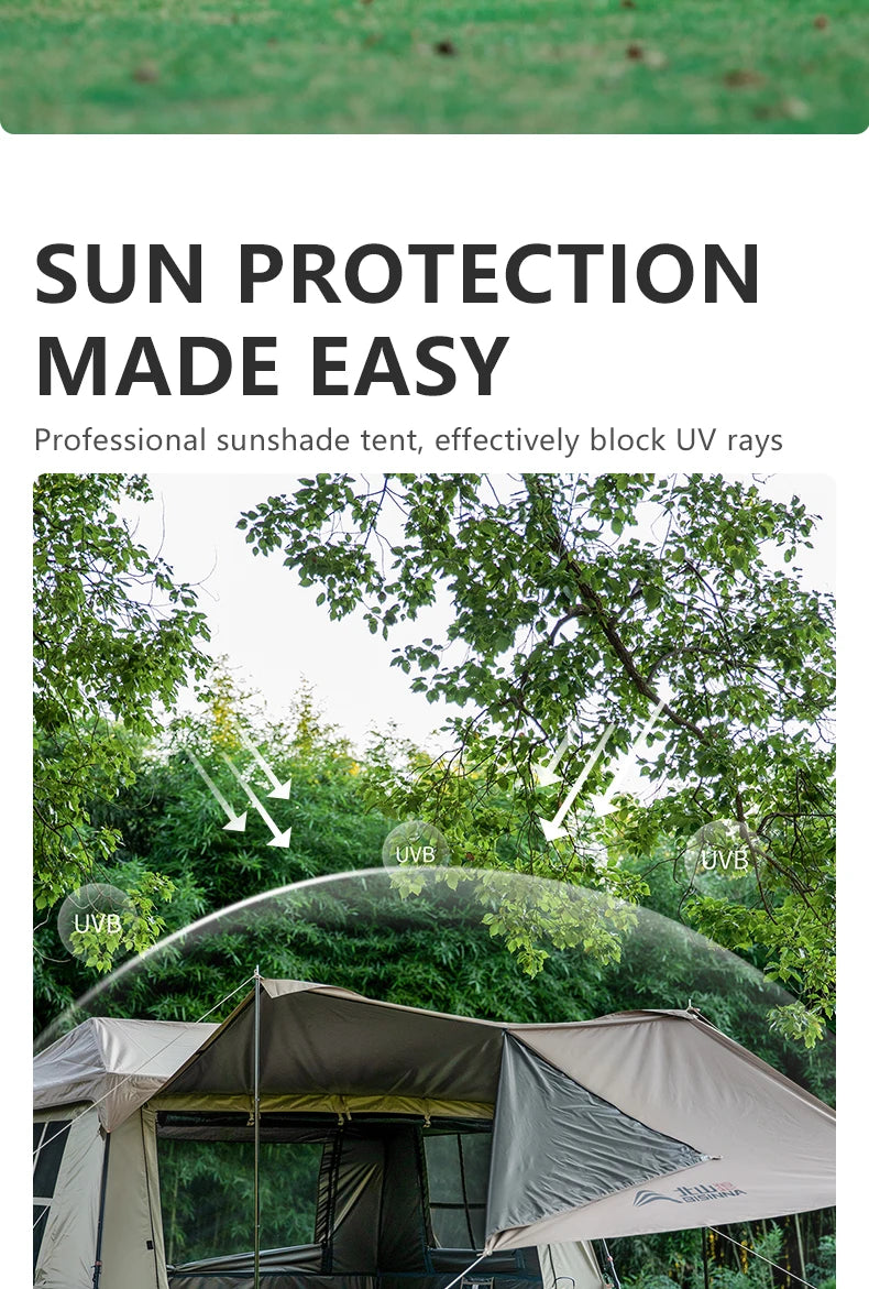 BISINNA One-Touch Automatic Ridge Tent with Titanium Glue – 3-4 Person Outdoor Family Camping TentOutdoor & Camping Gear