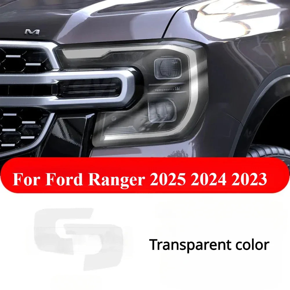 For Ford Ranger 2025 2024 2023 Interior Accessories TPU Film – Transparent Gear Shift Panel GPS Navigation Center Console PPF Protection Sticker