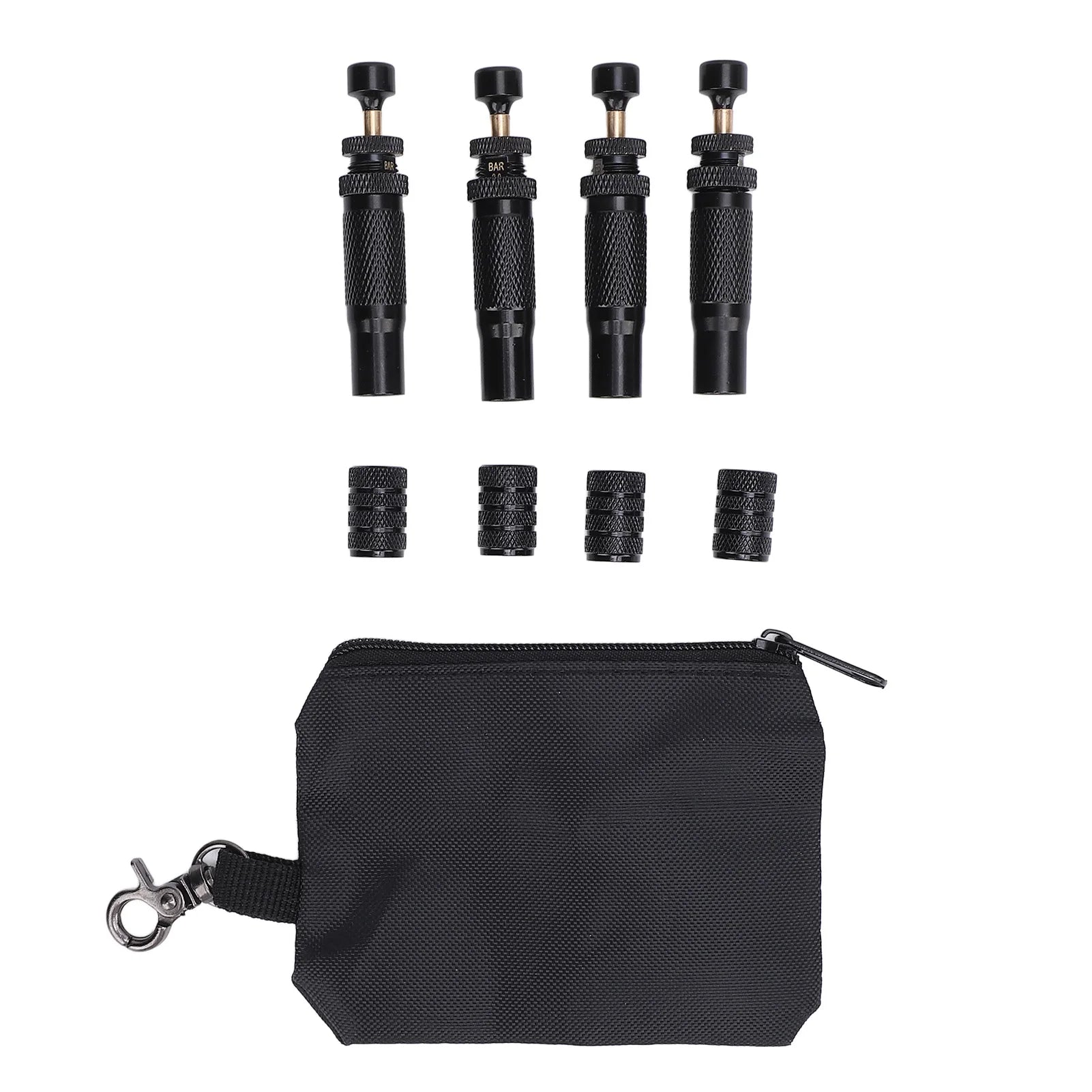 4X Tire Deflator Valve Kit 10-30 PSI Adjustable Auto Stop Air Down Tool 4WD Offroad