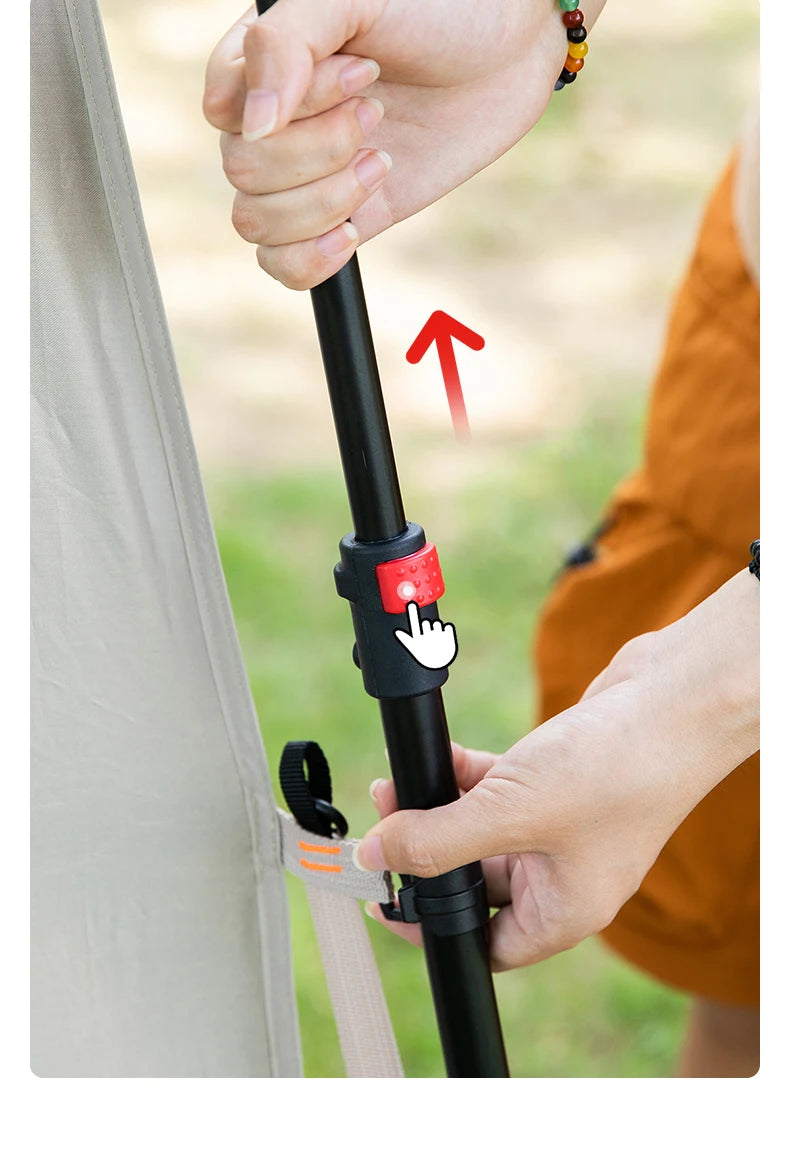 BISINNA One-Touch Automatic Ridge Tent with Titanium Glue – 3-4 Person Outdoor Family Camping TentOutdoor & Camping Gear