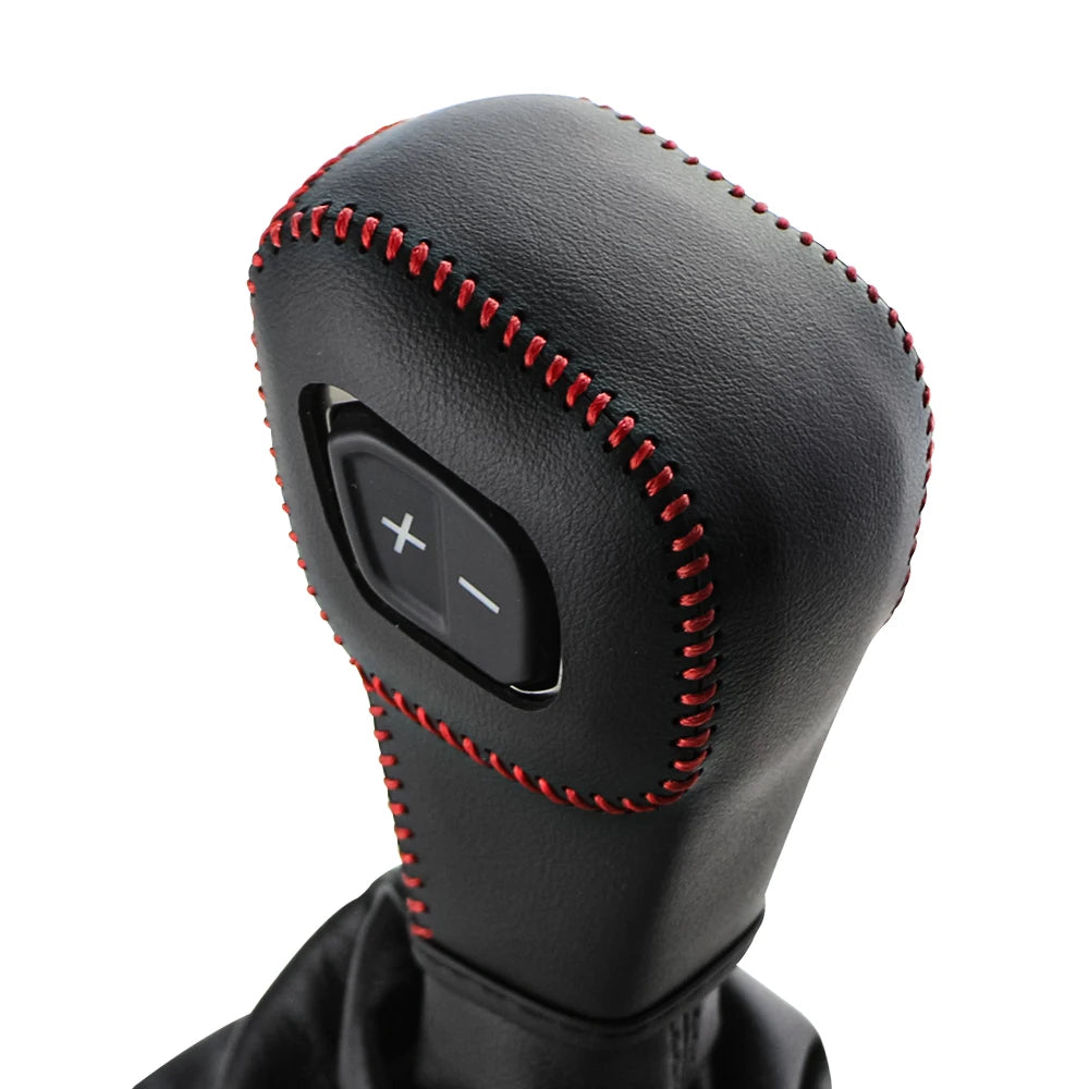 Premium Leather Gear Shift Knob Cover for Ford Everest & Ranger 2020-2022 LHD – Durable Car Accessories