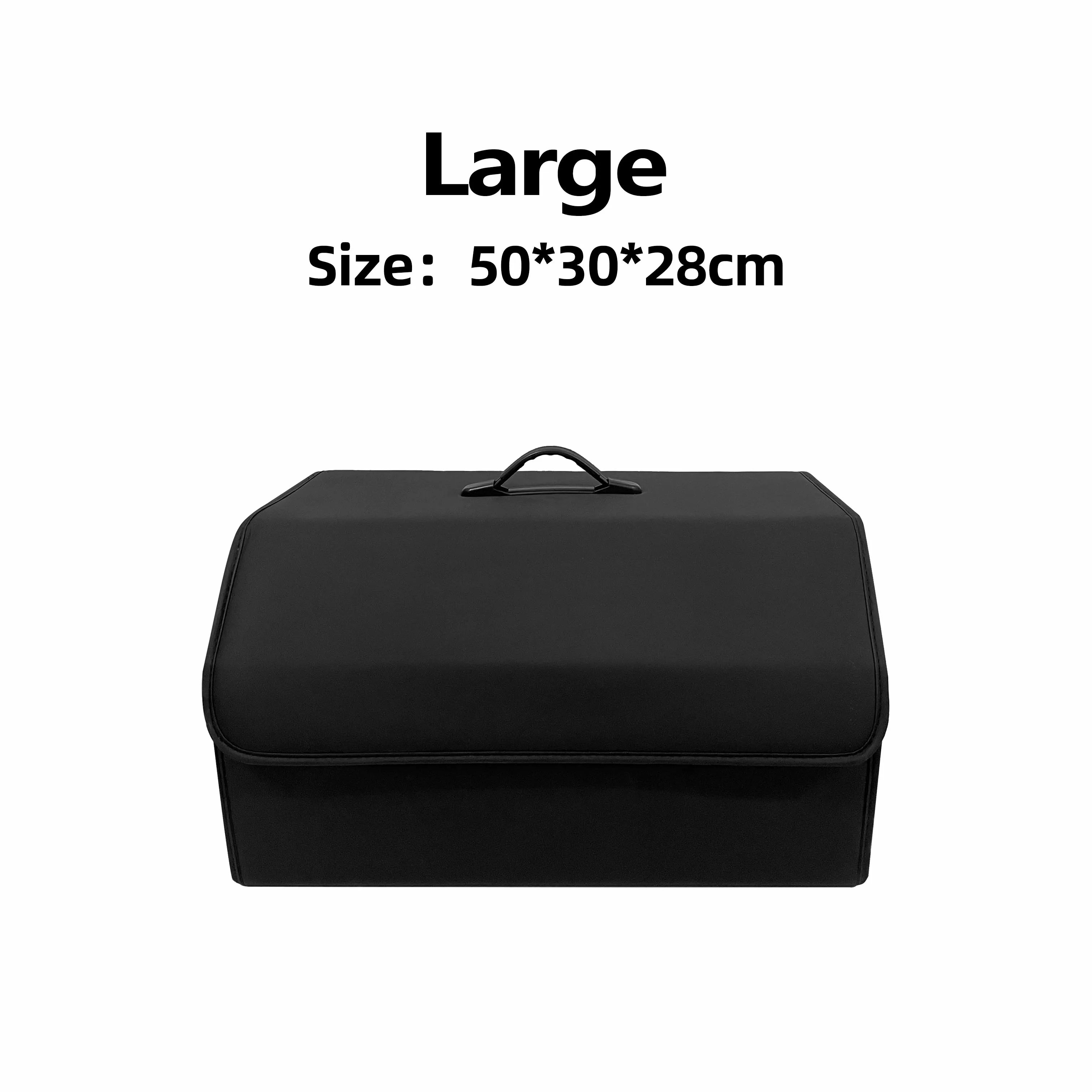 PU Leather Car Trunk Storage Box Organizer Foldable Collapsible Container Auto Accessories