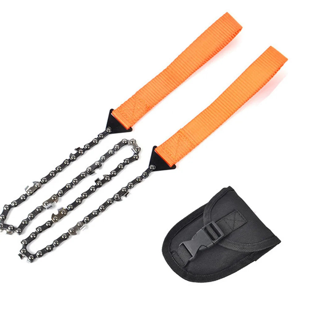 24" Portable Pocket Chain Saw – Sharp Teeth Handheld Survival & Camping Tool for Hunting & Tree CuttingOutdoor & Camping Gear