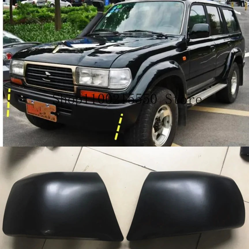 Toyota Land Cruiser 80 LC80 4500 FZJ80 Front Bumper End Caps (1992-1997) - Unpainted Replacement Parts