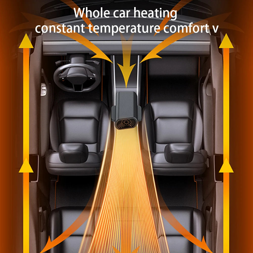 200W/150W Car Heater Fan 12V/24V – Portable Windshield Defogger & Defroster | Fast Heating Anti-Fog Demister for Winter DrivingCar & Automotive Accessories