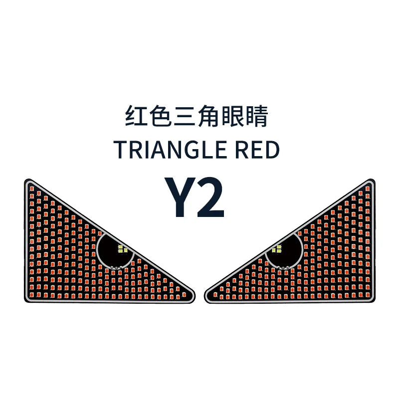 Devil’s Eyes LED Matrix Strobe Signal Lights – USB Plug-in Warning & Decoration for Car Windshields