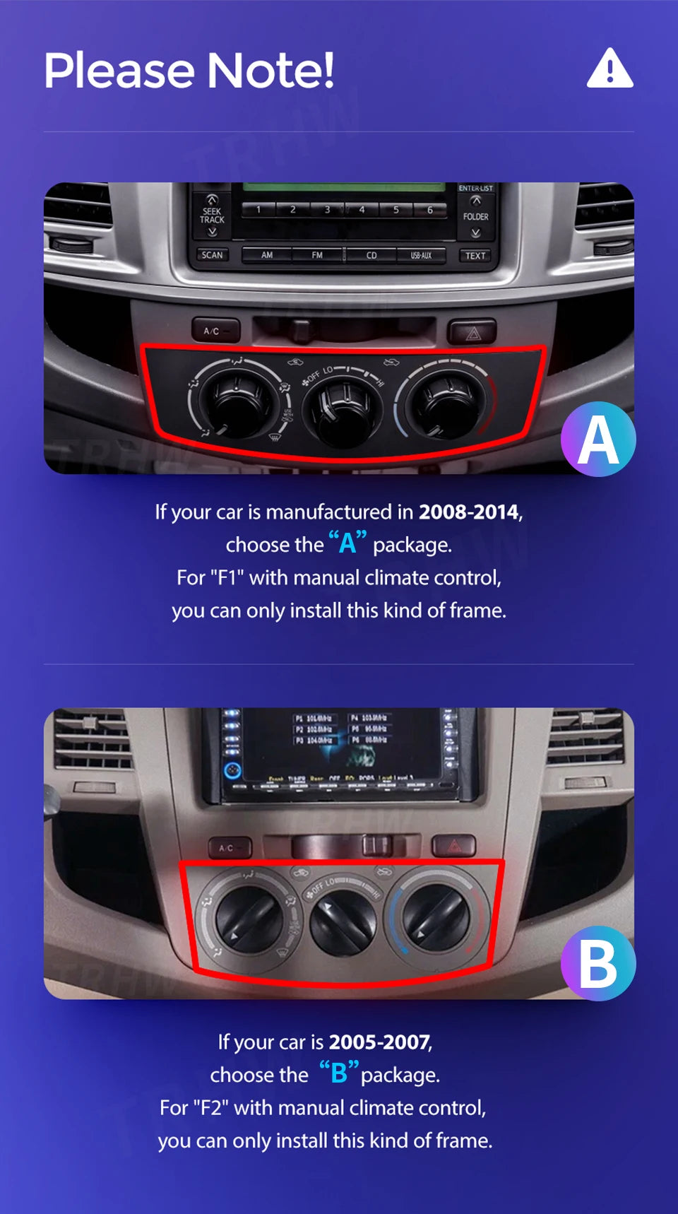 Android 13 2Din Car Stereo for Toyota Fortuner Hilux Revo Vigo 2007–2015 – GPS Navigation, CarPlay, Multimedia Video Player