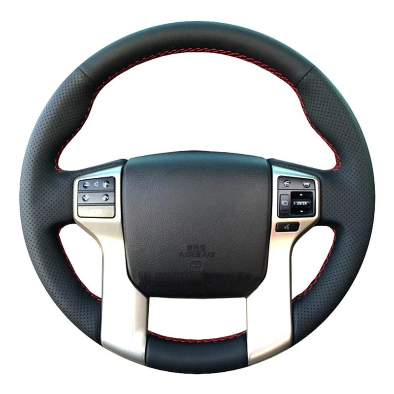 DIY Leather Steering Wheel Cover for Toyota Prado 2010-2014 & 4Runner