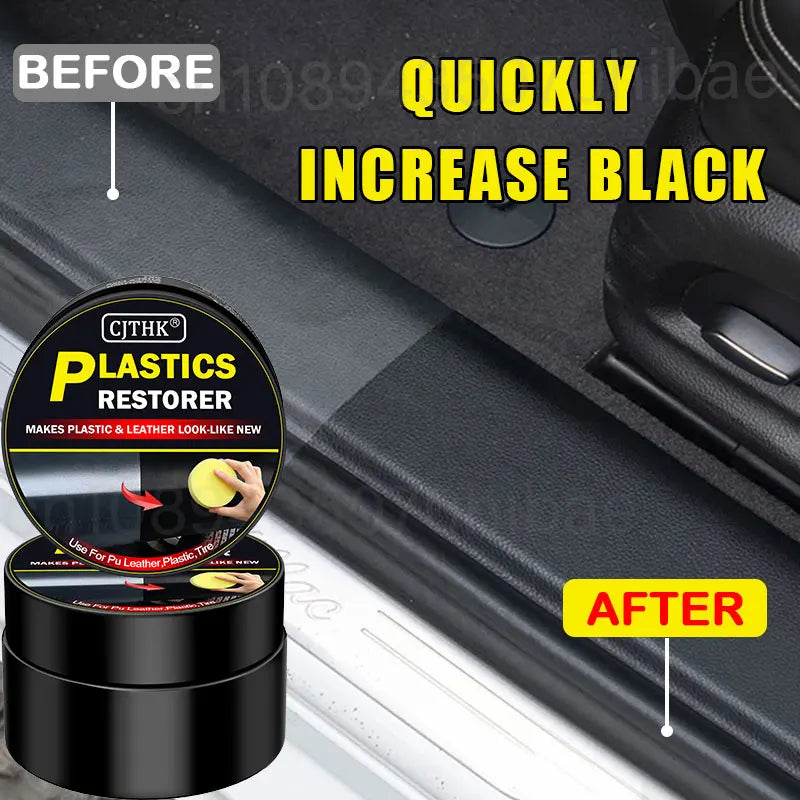 Ultimate Car Plastic & Trim Restorer – Back to Black High-Gloss Finish | Leather, Vinyl & Plastic Polish, Repair & Protection Coating