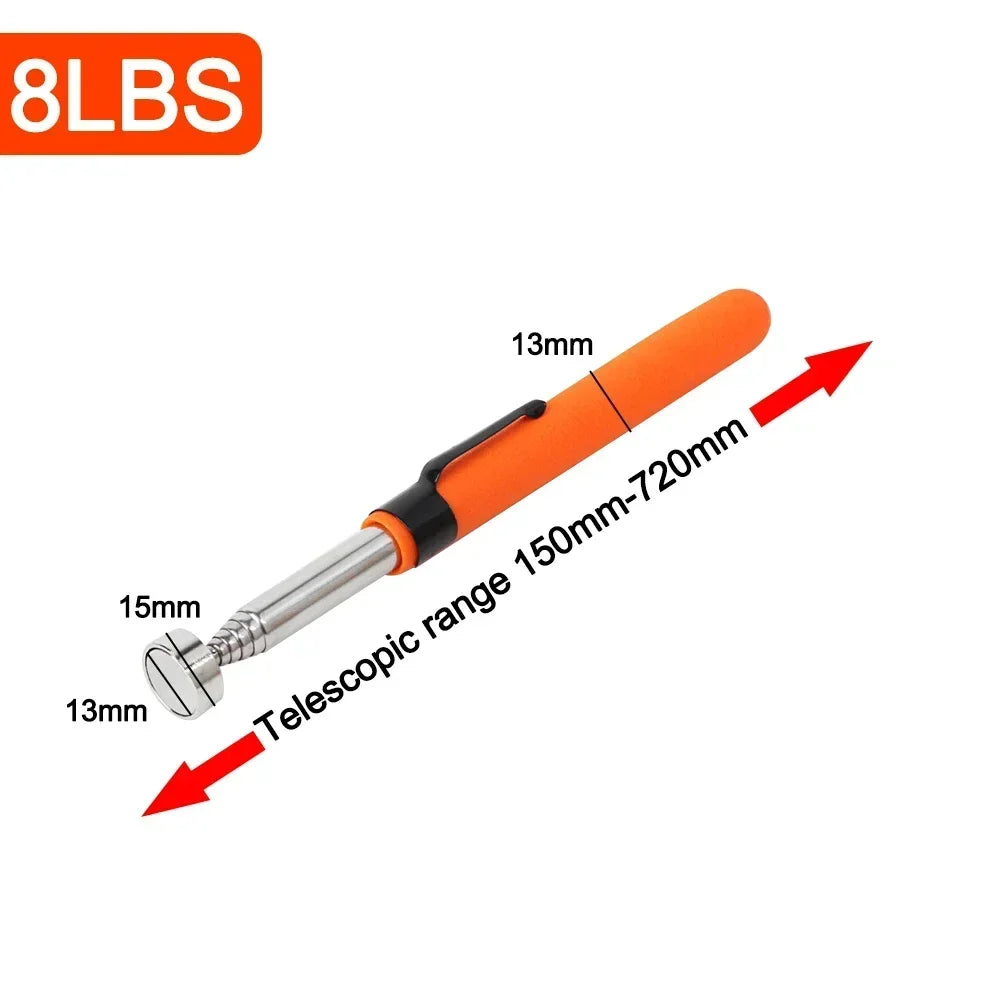 Telescopic Magnetic Pickup Tool – Adjustable Magnet Pen for Nuts, Bolts & Screws