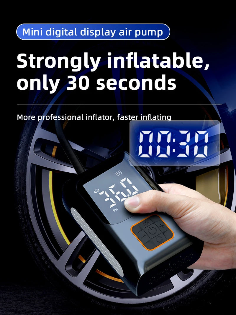 Xiaomi Smart Digital Tire Inflator Mini Air Pump Portable Compressor for Car & Bike