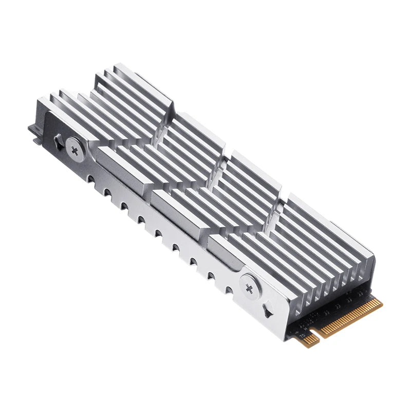 M.2 NVMe 2280 SSD Heatsink Cooler – Aluminum Alloy Heat Sink with Hollow Design & Thermal Silicone Pad for M.2 NGFF SSDsElectronics