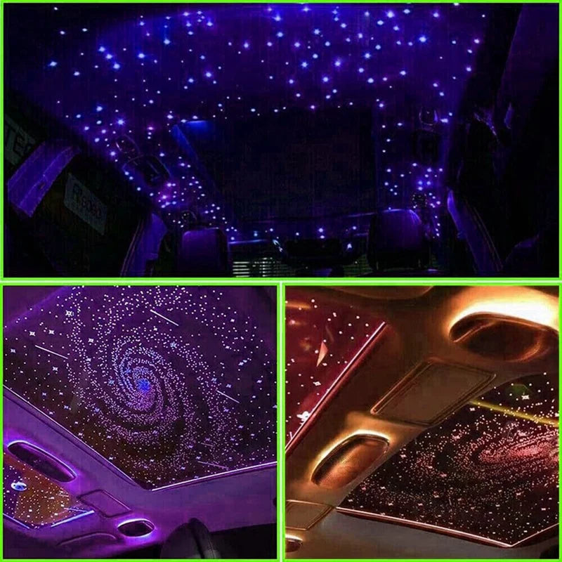 1000PCS Fiber Optic Star Ceiling Light Kit – Car/Home Roof Headliner Galaxy Lights with Remote & APP Control