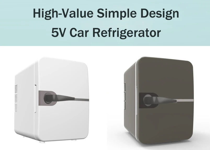 TAVALER 6L Mini Car Refrigerator USB Cooler & Warmer Portable Skin Care Fridge Home Use