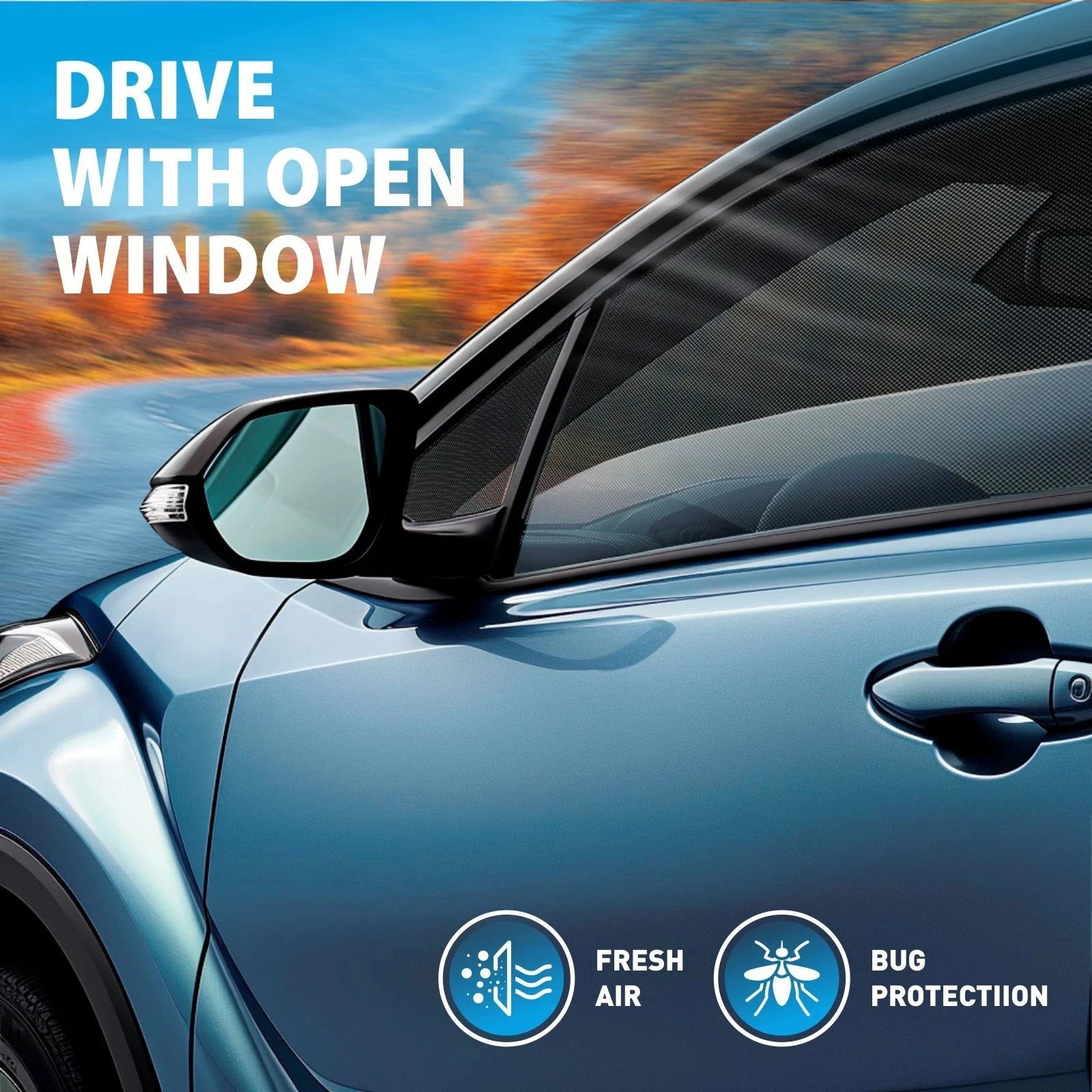 Custom Magnetic Car Window Sunshade for BMW X3 (2004-2010) – Front Windshield Mesh Curtain for 4-Door SUV