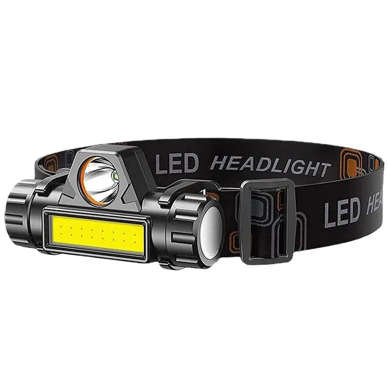 Super Bright Rechargeable COB LED Headlamp – Magnetic USB, Waterproof, Long Battery Life for Camping, Hiking & Fishing