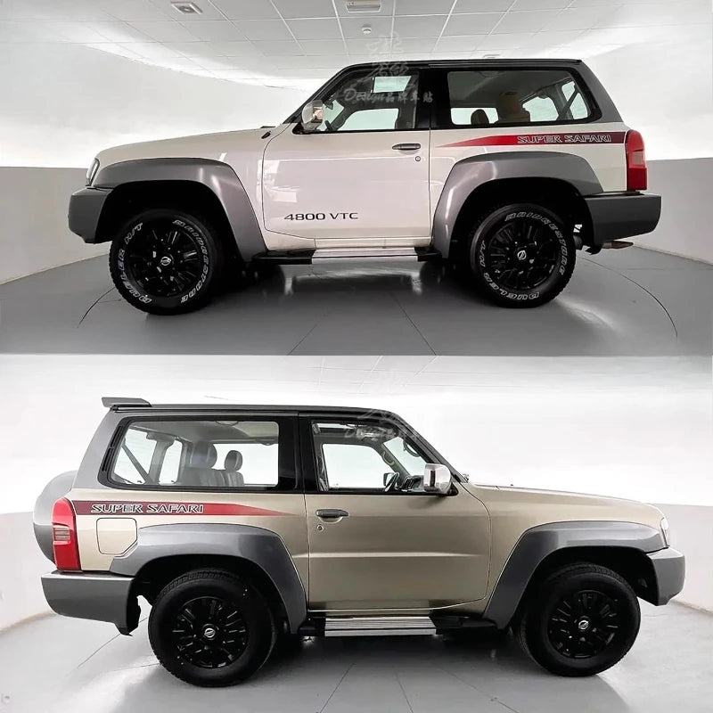 Premium Sport Style Vinyl Decal for Nissan Patrol Y61 Super Safari – Custom Body Graphics & Exterior Decoration Sticker Kit