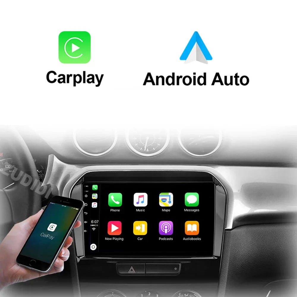 Android 16" Car Radio Multimedia GPS Navigation Player for Suzuki Vitara 2015–2020 | WiFi, Bluetooth, CarPlay, Touchscreen Autoradio