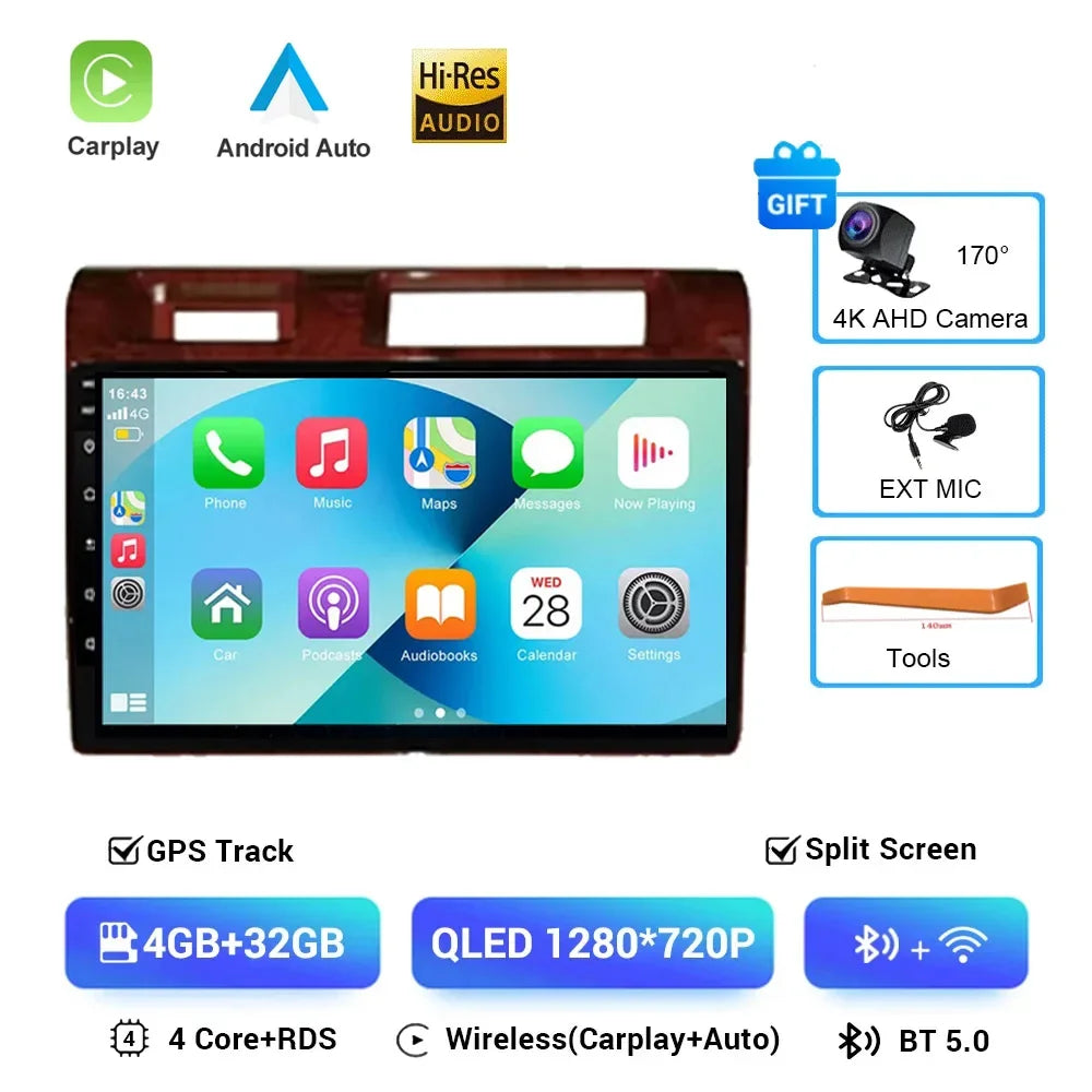 9" Android 13 Car Stereo for Toyota Land Cruiser LC70/LC79 (2007–2020) | Wireless CarPlay, Multimedia Player, DVD, Bluetooth, GPS NavigationCar & Automotive Accessories