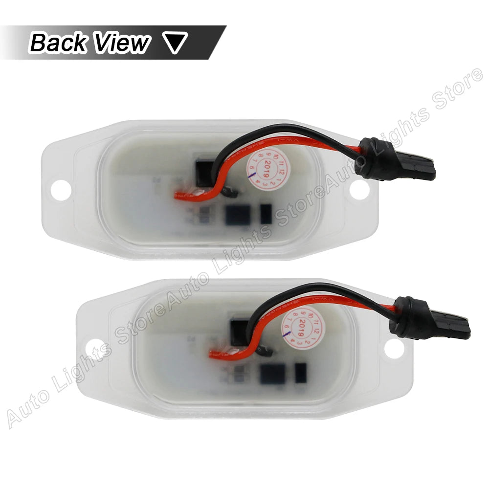 2PCS LED License Plate Lights for Toyota Land Cruiser FJ80 FJ Cruiser (XJ10, GSJ15) & Lexus LX450 1996–1998 – Super Bright Number Plate LampsCar & Automotive Accessories