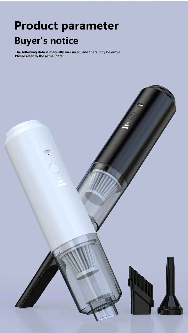 Xiaomi 4-in-1 Car Vacuum Cleaner Wireless Portable Handheld Mini Blower Home & Auto