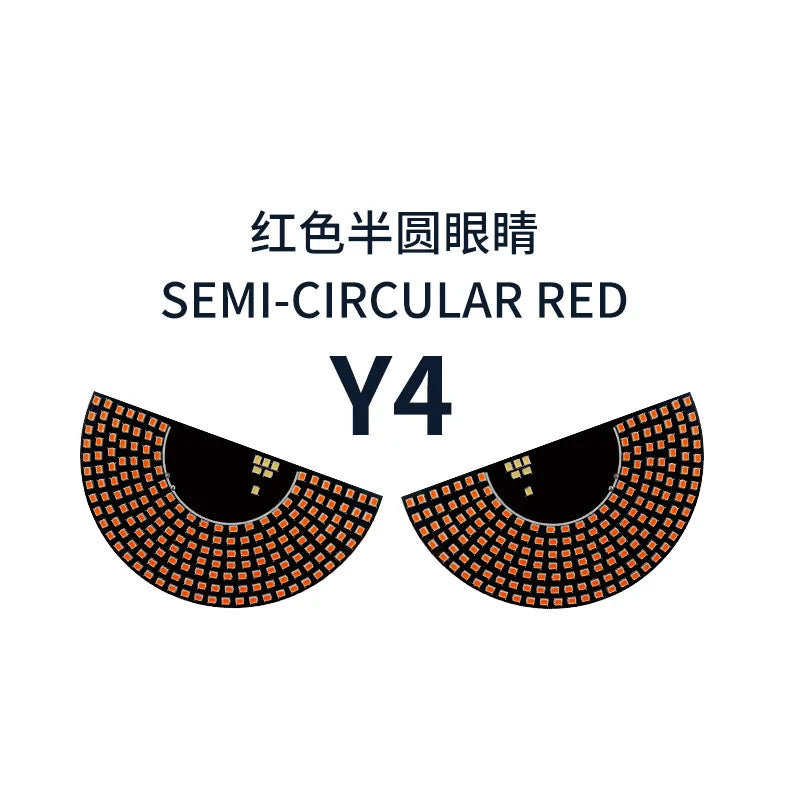 Devil’s Eyes LED Matrix Strobe Signal Lights – USB Plug-in Warning & Decoration for Car Windshields