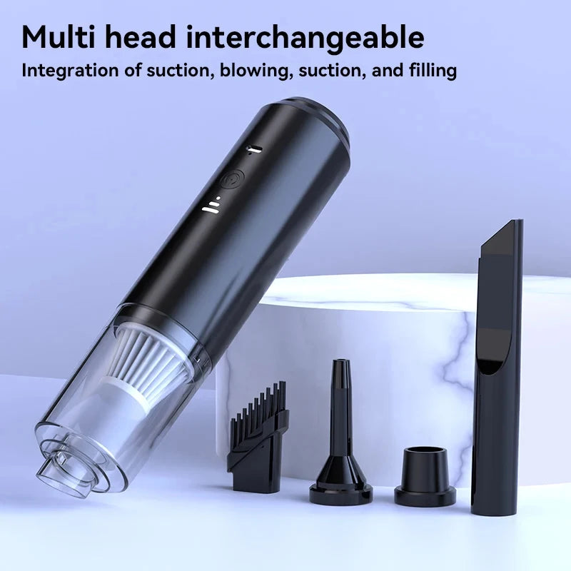 Xiaomi 4-in-1 Car Vacuum Cleaner Wireless Portable Handheld Mini Blower Home & Auto