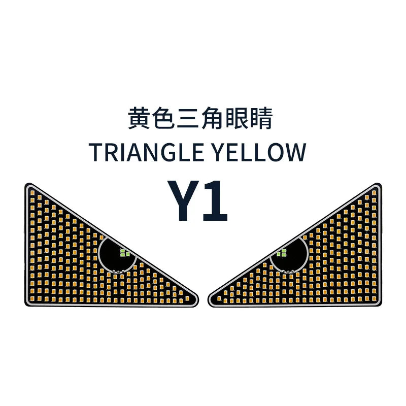 Devil’s Eyes LED Matrix Strobe Signal Lights – USB Plug-in Warning & Decoration for Car Windshields