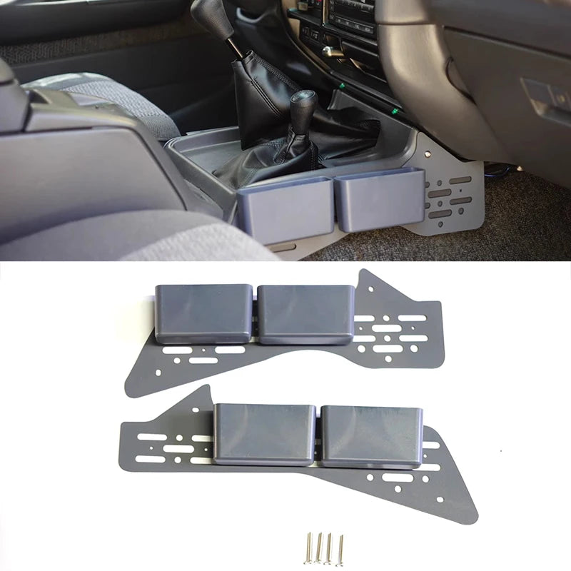 Center Console Organizer Tray for Toyota Land Cruiser LC80 – Interior Storage Box Insert, Central Console Modification Accessory